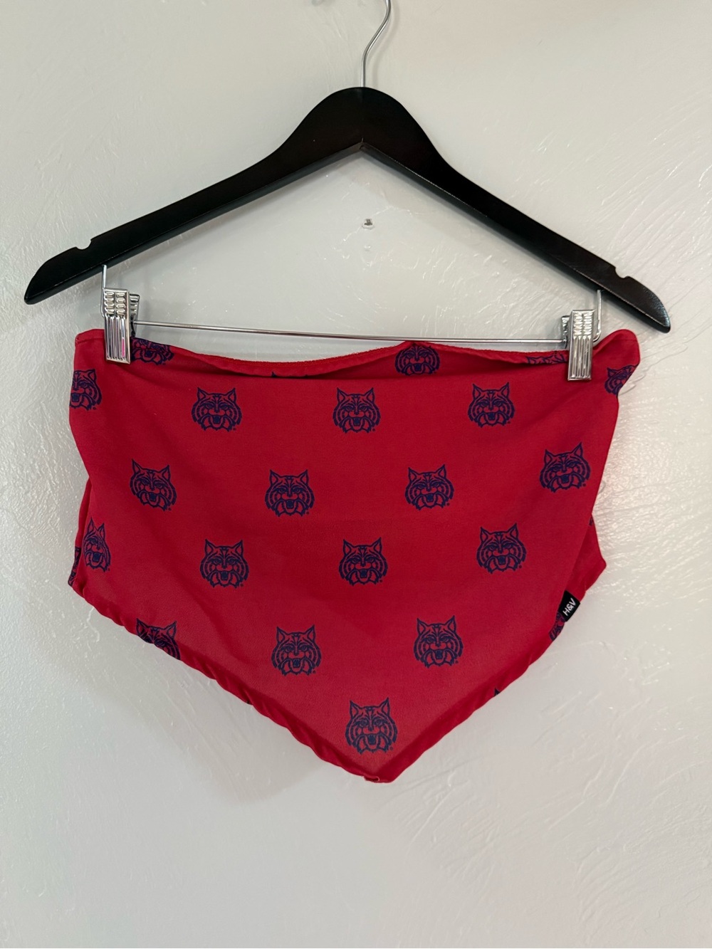 Hype & Vice Arizona Wildcats Red Tie Bandana Tube Top Size Medium